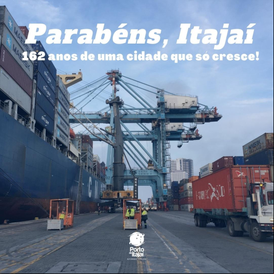 Feliz Aniversário Itajaí - Parabéns 162 anos