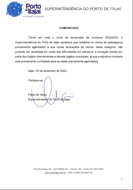 COMUNICADO